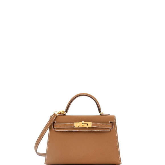 Hermes Kelly 20 Brown Epsom with Gold Hardware - Picture 1 of 8